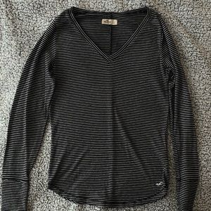 Hollister Long Sleeve Striped Shirt — Size L